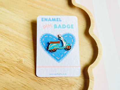 Vespa Scooter Badge Pin
