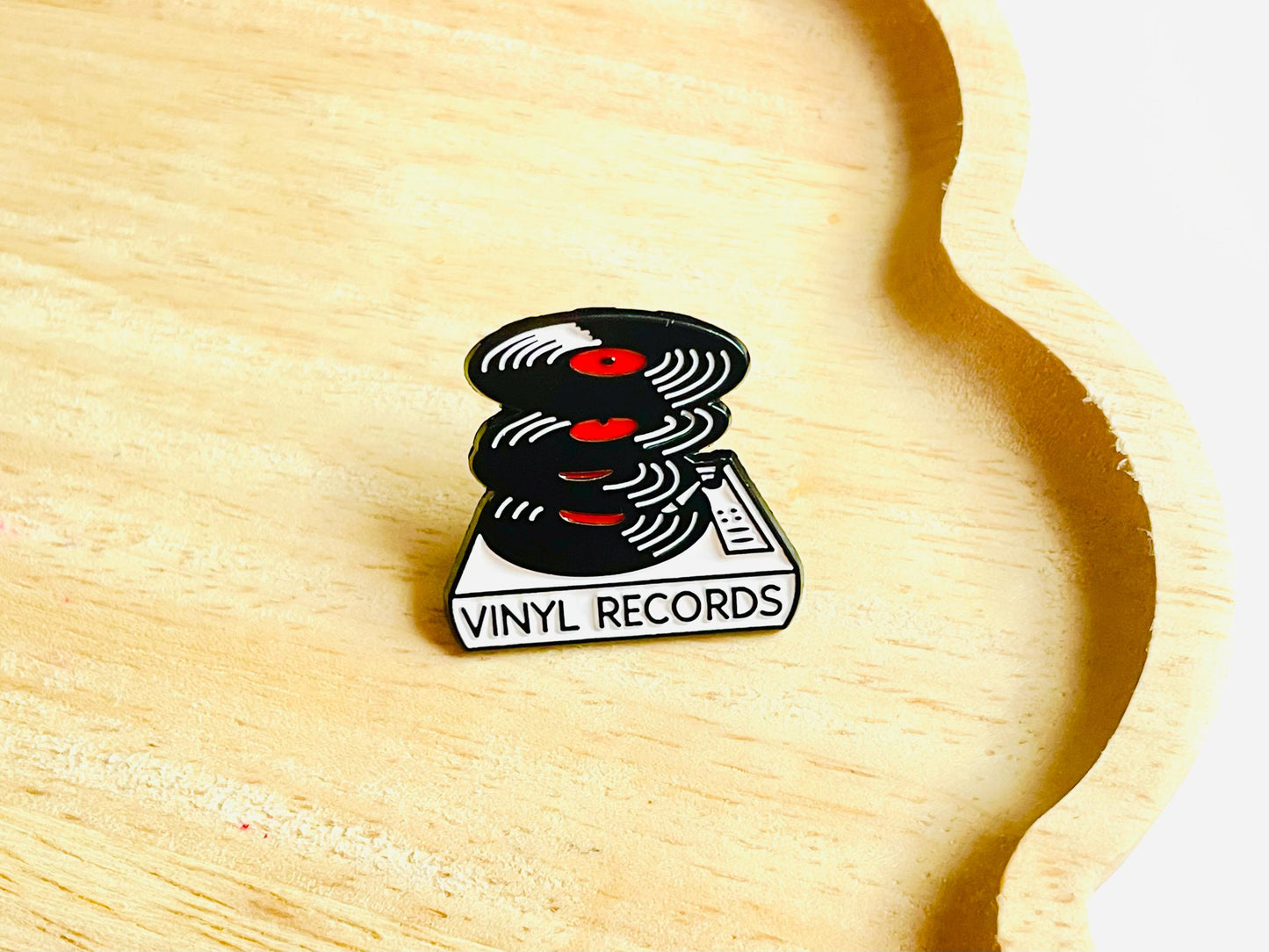 Vinyl Records Badge Pin