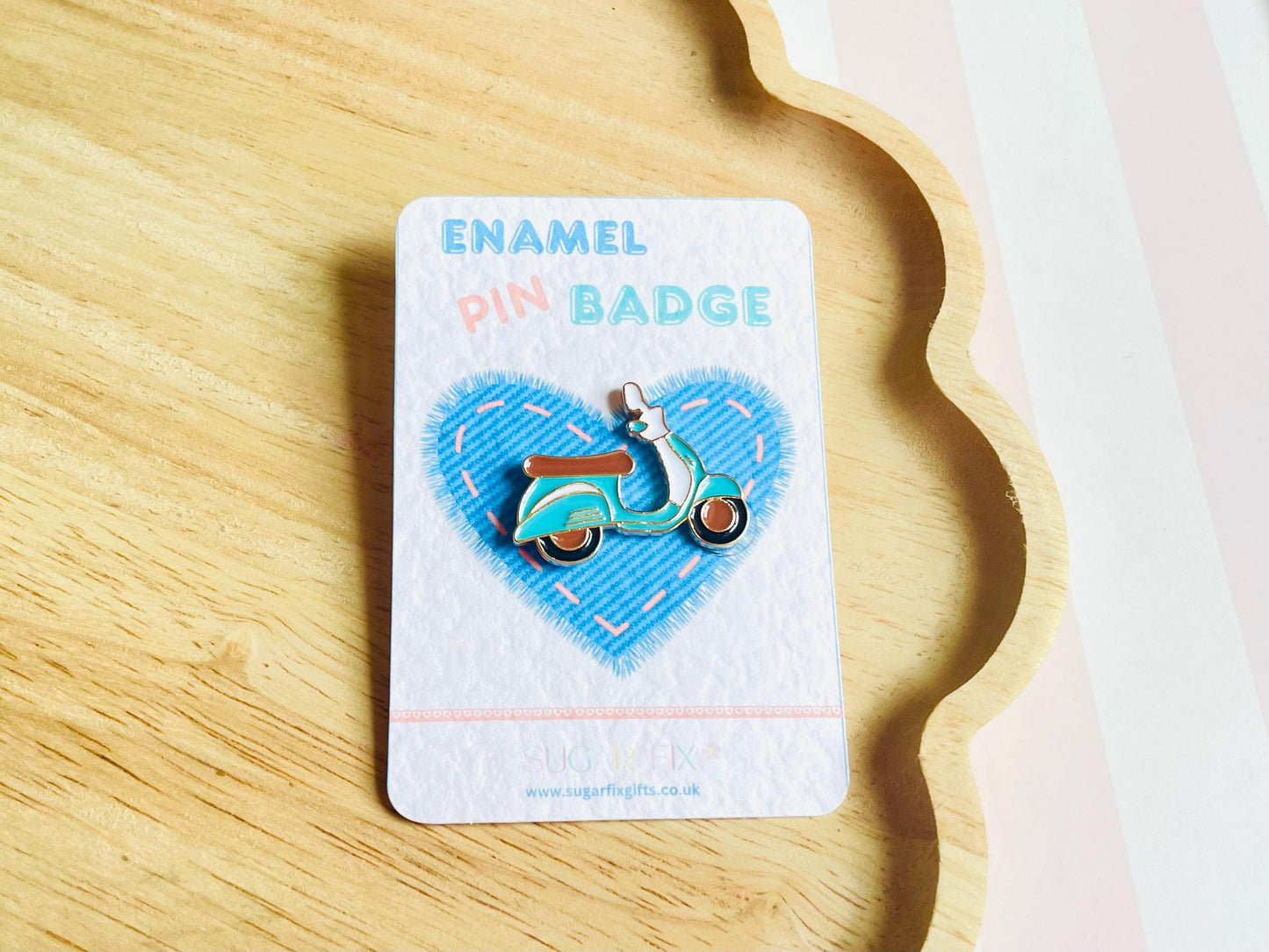 Vespa Scooter Badge Pin