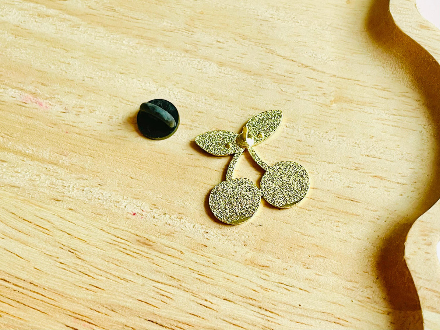 Cherry Enamel Pin Badge