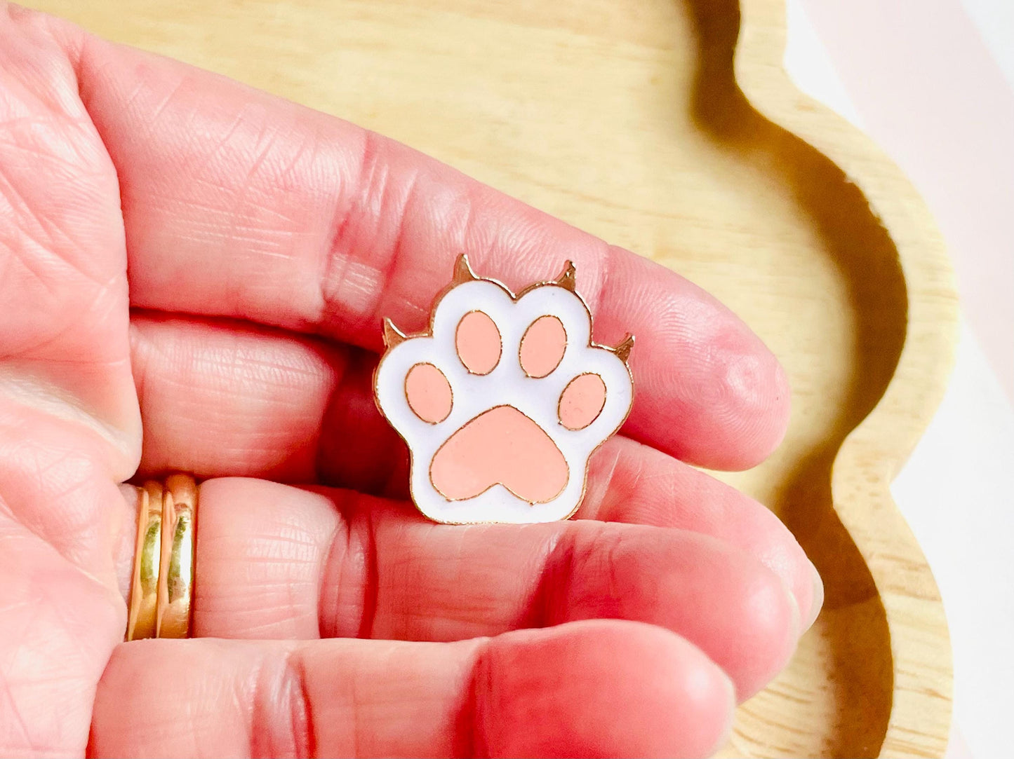 Cat Paw Enamel Pin Badge