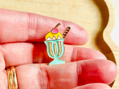 Milkshake Enamel Pin Badge