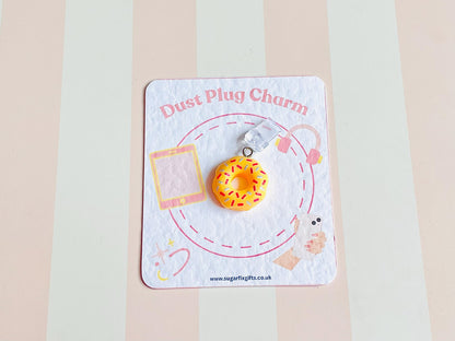 Doughnut Dust Plug Phone Charm