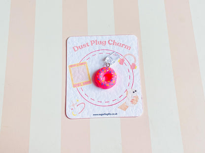 Doughnut Dust Plug Phone Charm