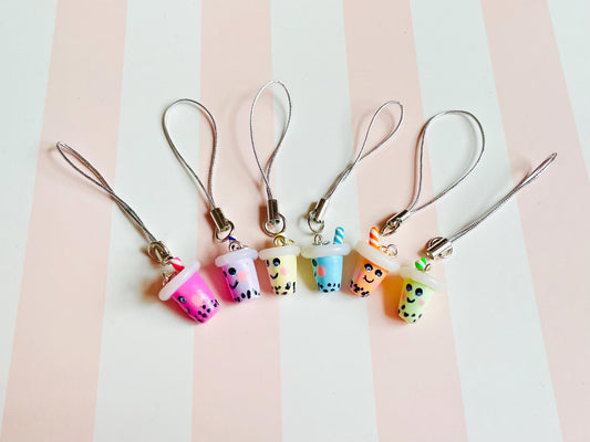 Bubble Tea Phone Charm