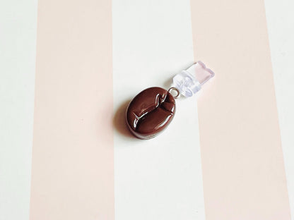 Coffee Bean Phone Plug Charm