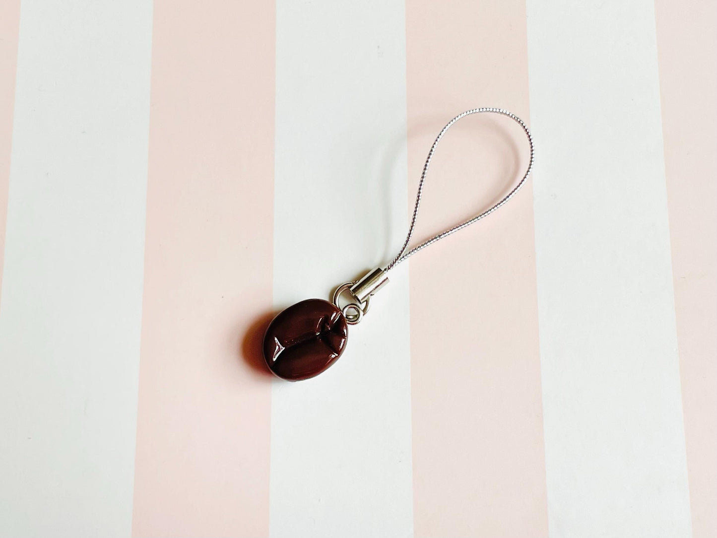 Coffee Bean Phone Charm