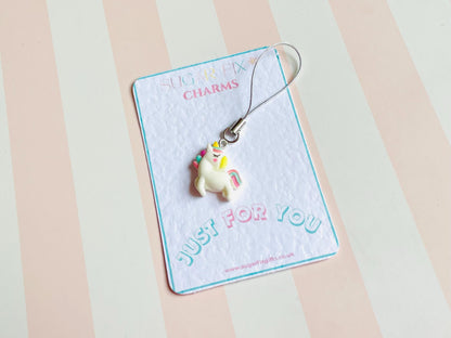 Adorable Unicorn Phone Charm