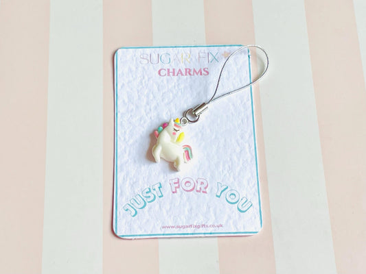 Adorable Unicorn Phone Charm