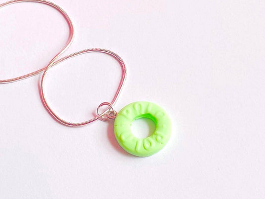 Green Peppermint Polo Necklace