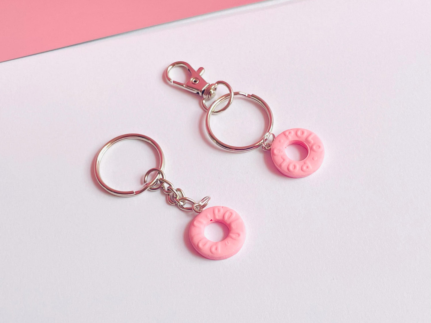 Pink Polo Keyring