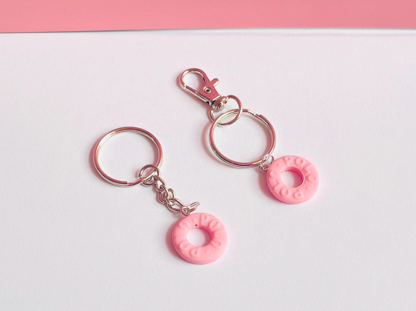 Pink Polo Keyring