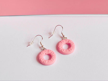 925 Pink Polo Earrings