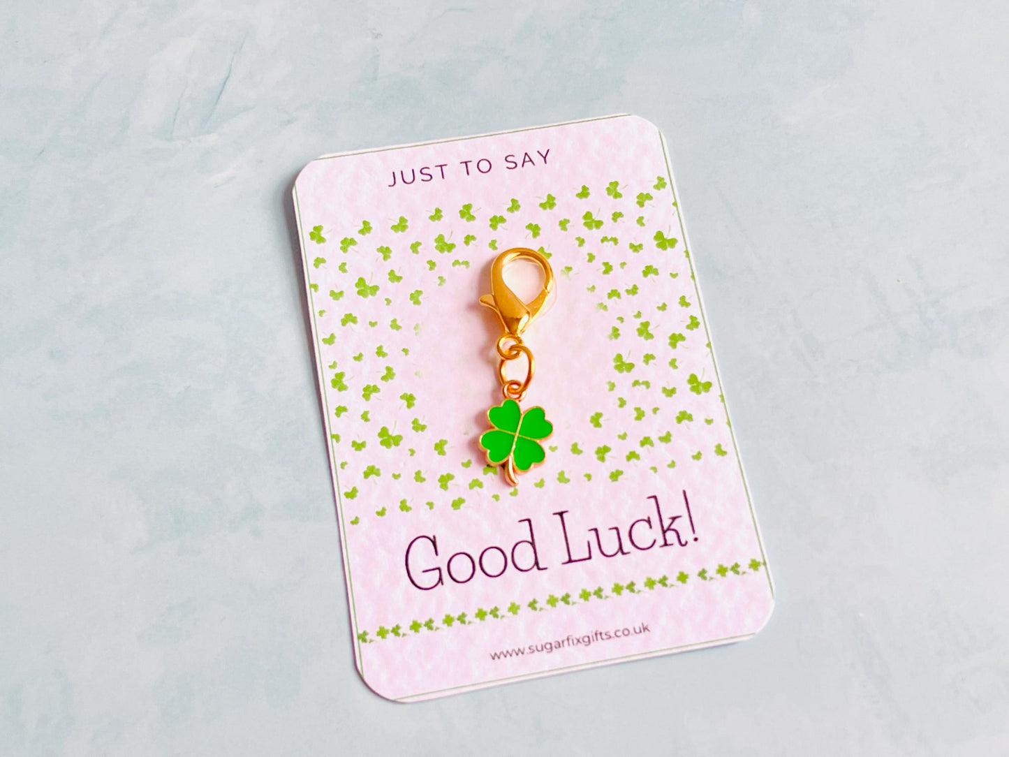 Shamrock Good Luck Pocket Hug Charm