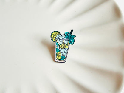 Mojito Cocktail Pin Badge