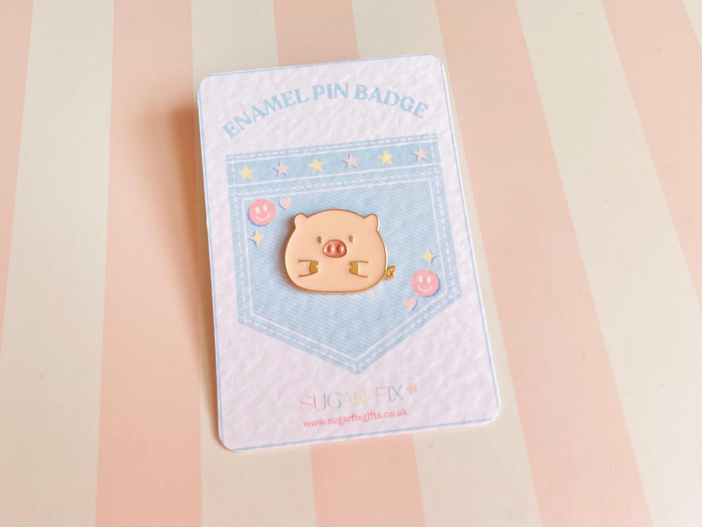 Cute Pig Pin Badge