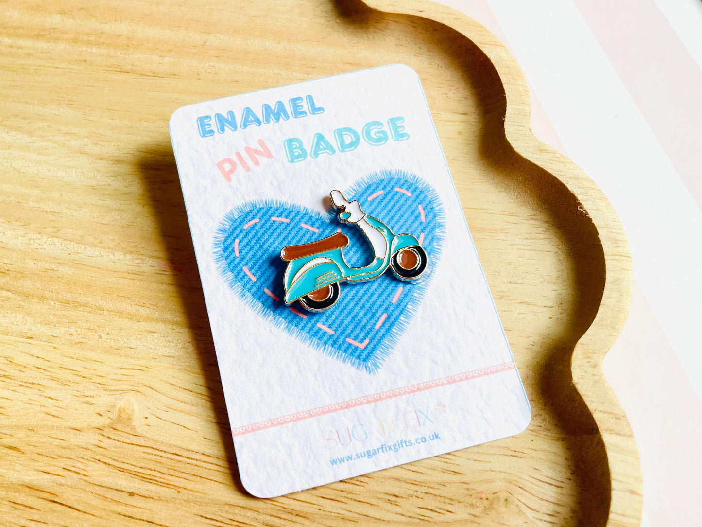Vespa Scooter Badge Pin