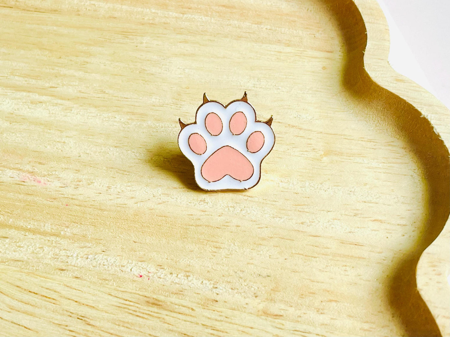 Cat Paw Enamel Pin Badge