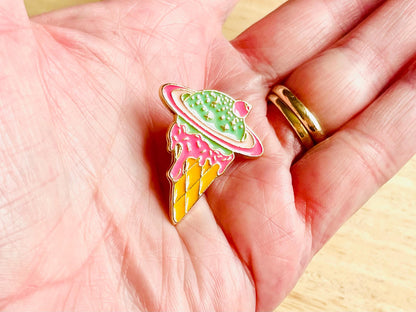 Funky Ice Cream Enamel Pin Badge