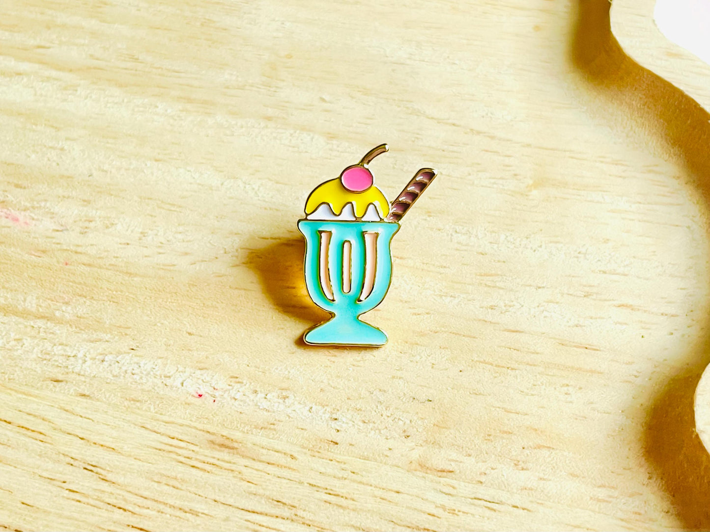 Milkshake Enamel Pin Badge