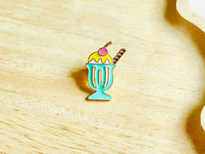 Milkshake Enamel Pin Badge