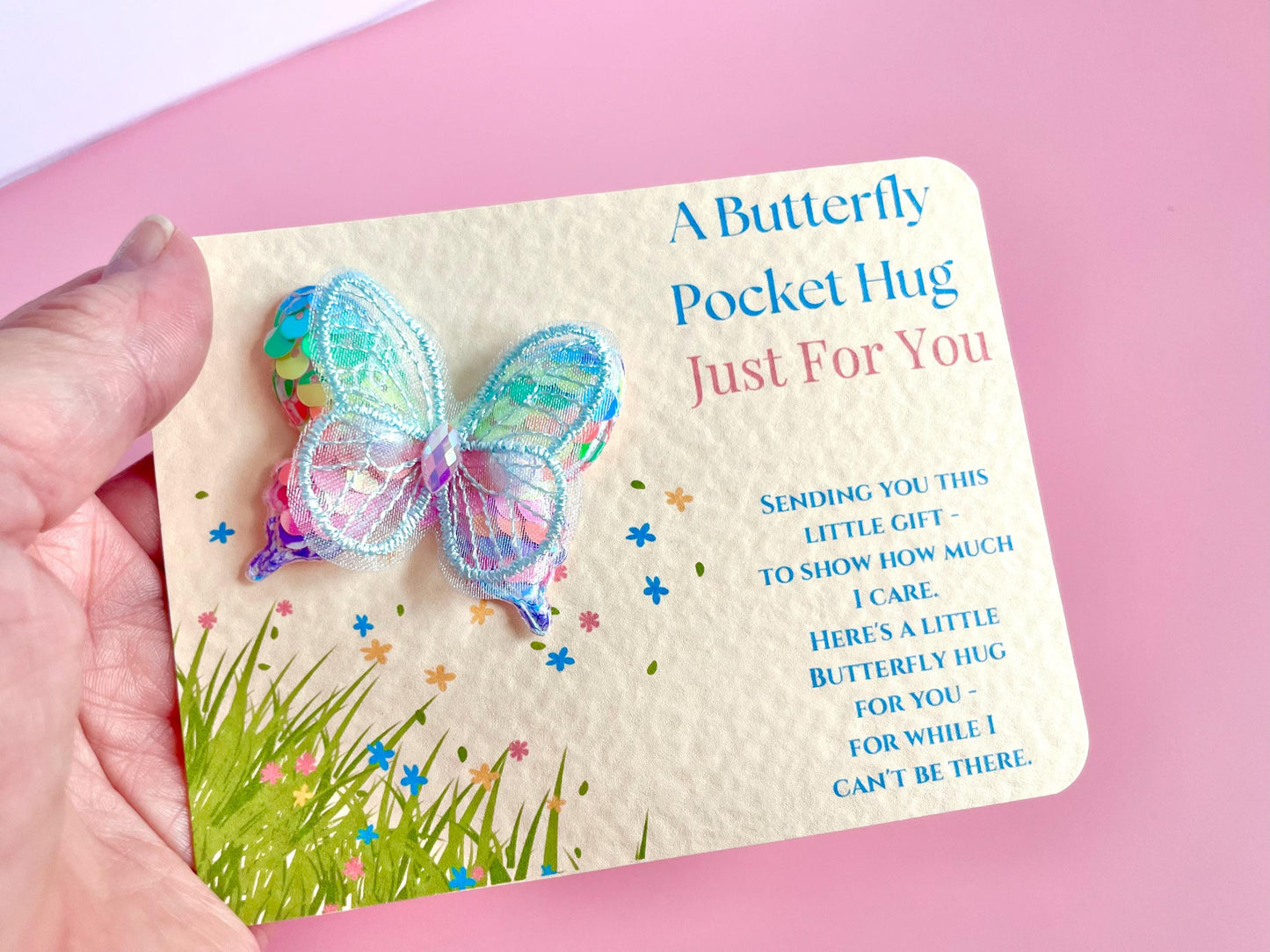 Large Butterfly Pocket Hug