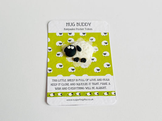 Sheep Wish Pocket Buddy Hug