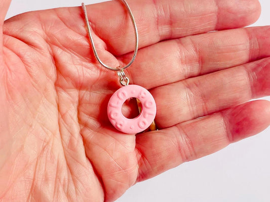 Pink Polo Pendant Necklace
