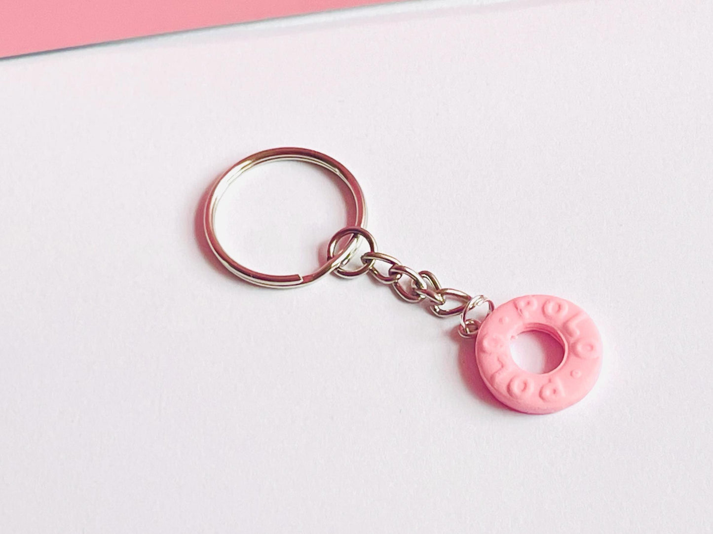 Pink Polo Keyring