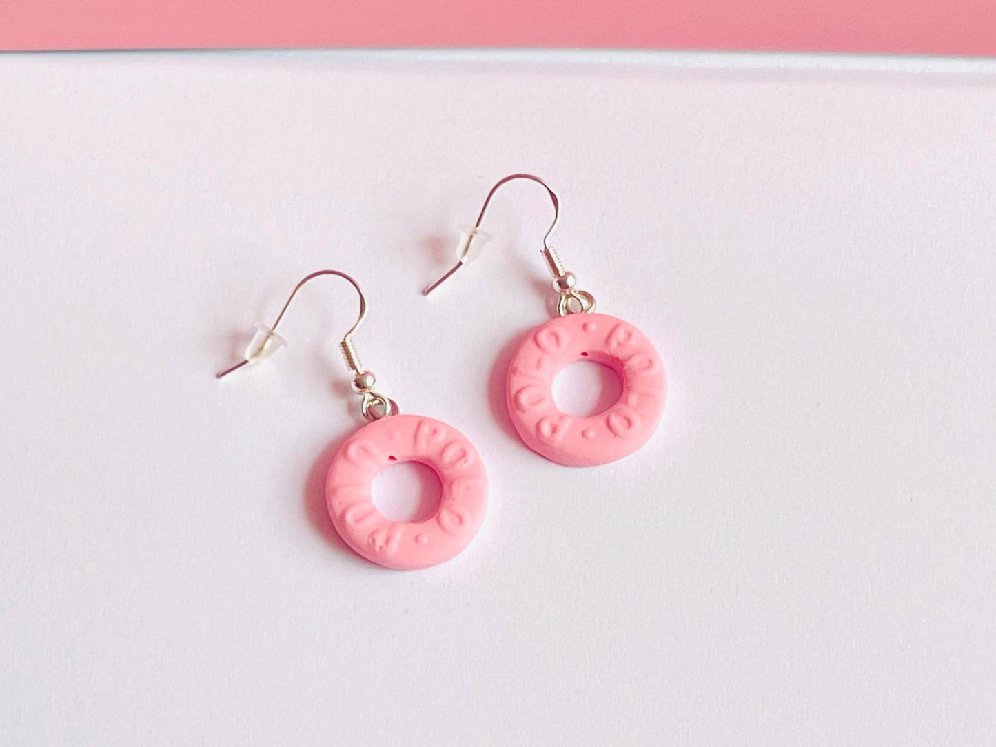 925 Pink Polo Earrings