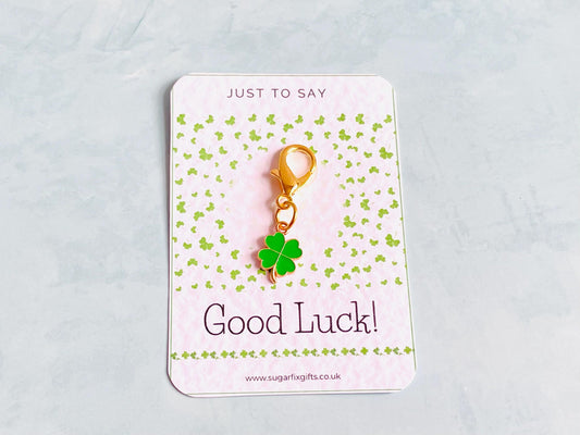 Shamrock Good Luck Pocket Hug Charm