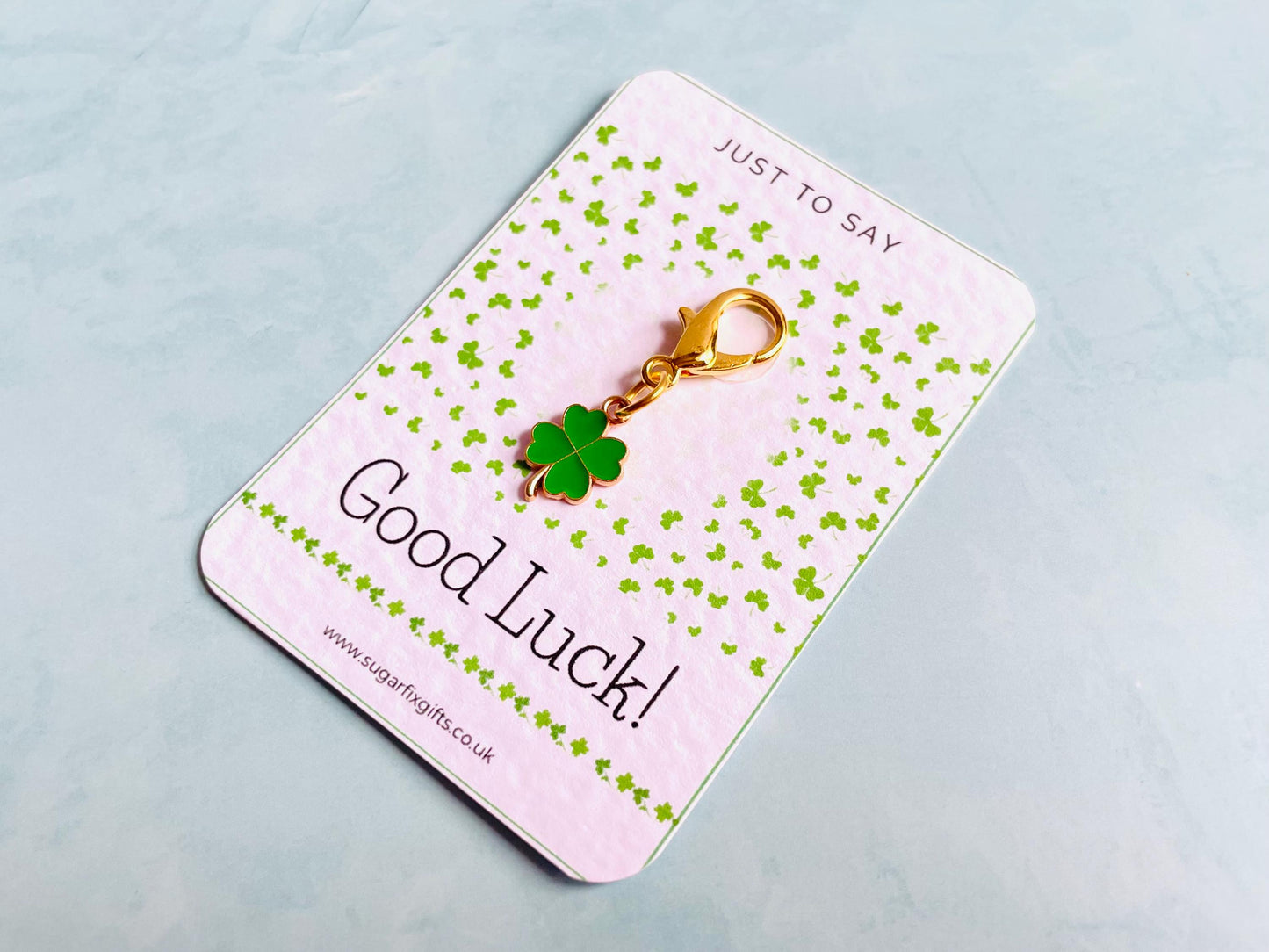 Shamrock Good Luck Pocket Hug Charm