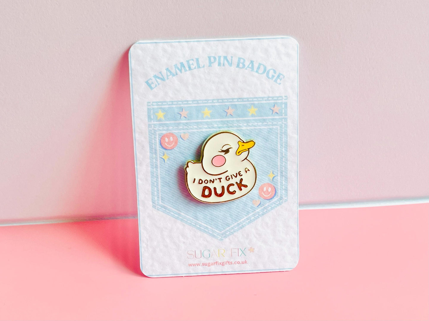 I Don’t Give A Duck Enamel Pin