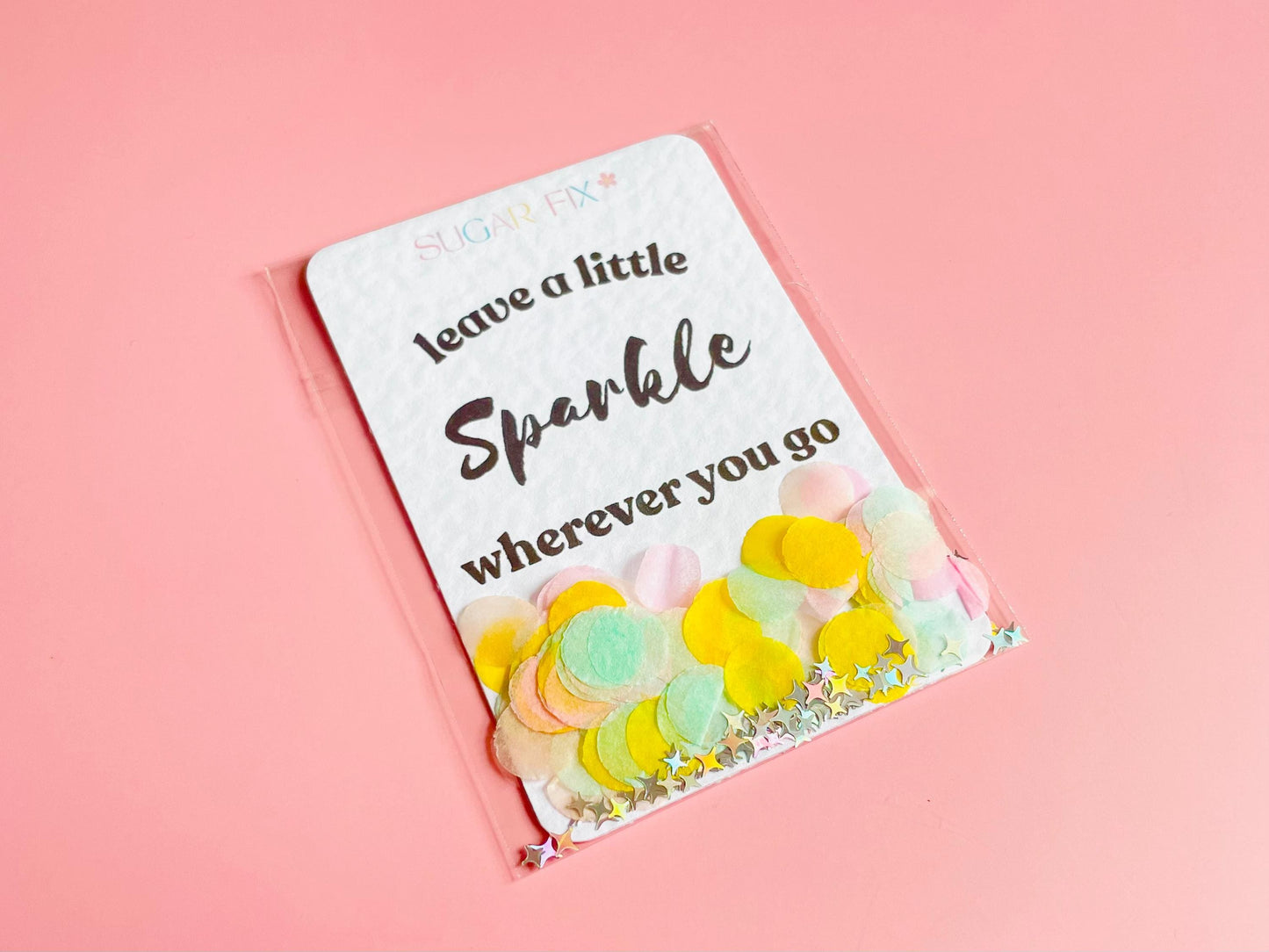 Leave a Little Sparkle Confetti Card, Pay It Forward Gift