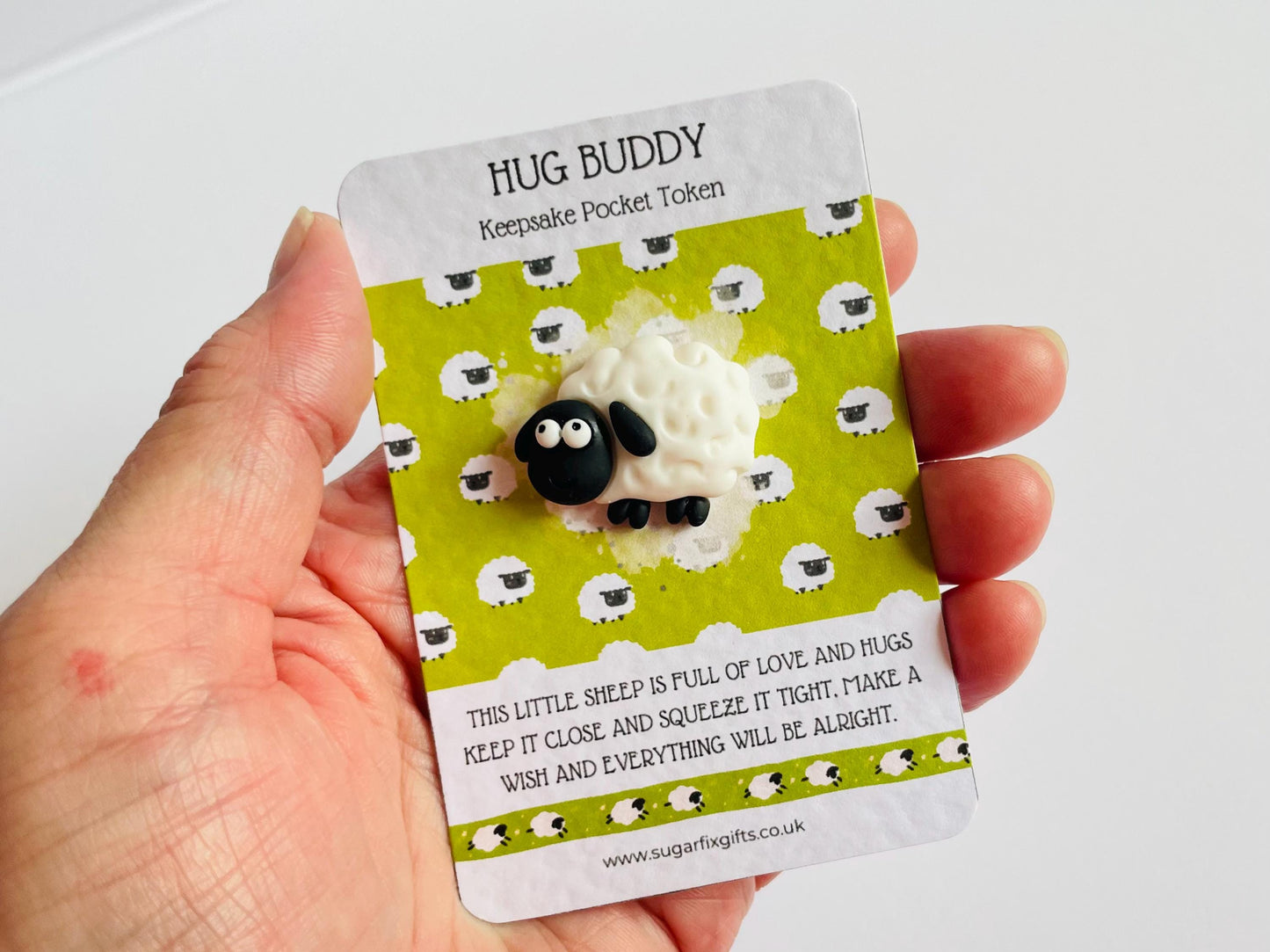 Sheep Wish Pocket Buddy Hug