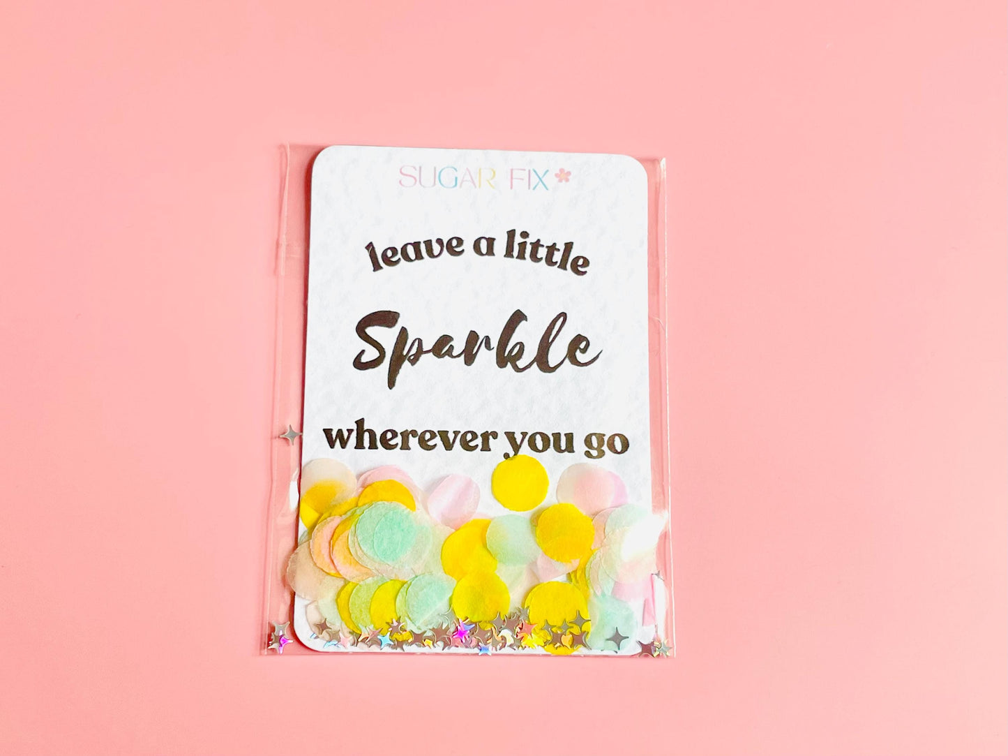 Leave a Little Sparkle Confetti Card, Pay It Forward Gift