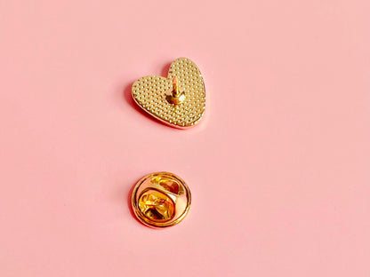 Love Heart Enamel Pin Badge