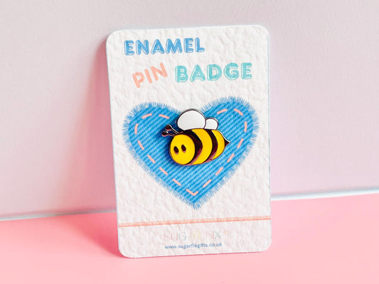 Fun Honey Bee Enamel Pin Badge