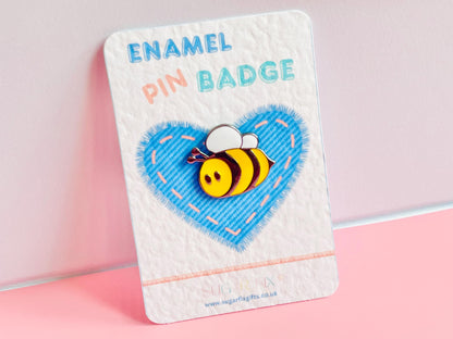 Fun Honey Bee Enamel Pin Badge