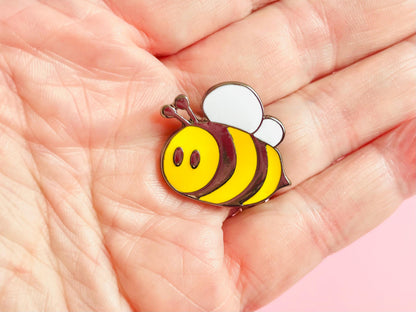 Fun Honey Bee Enamel Pin Badge